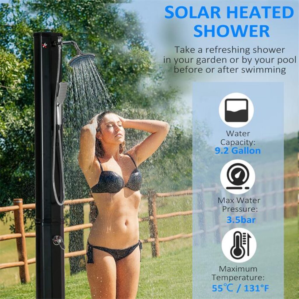 Outdoor Solar Shower  for Poolside Beach